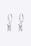 Retro 925 Sterling Silver Cubic Zirconia Drop Earrings - Trendsi - Flyclothing LLC