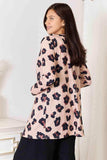 Double Take Printed Button Front Longline Cardigan - Trendsi - Flyclothing LLC