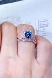 1 Carat Moissanite 925 Sterling Silver Ring - Trendsi
