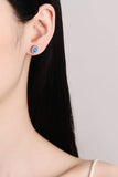 1 Carat Moissanite 925 Sterling Silver Stud Earrings - Trendsi