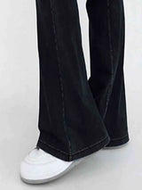 Wide Waistband Bootcut Jeans with Pockets - Trendsi - Flyclothing LLC