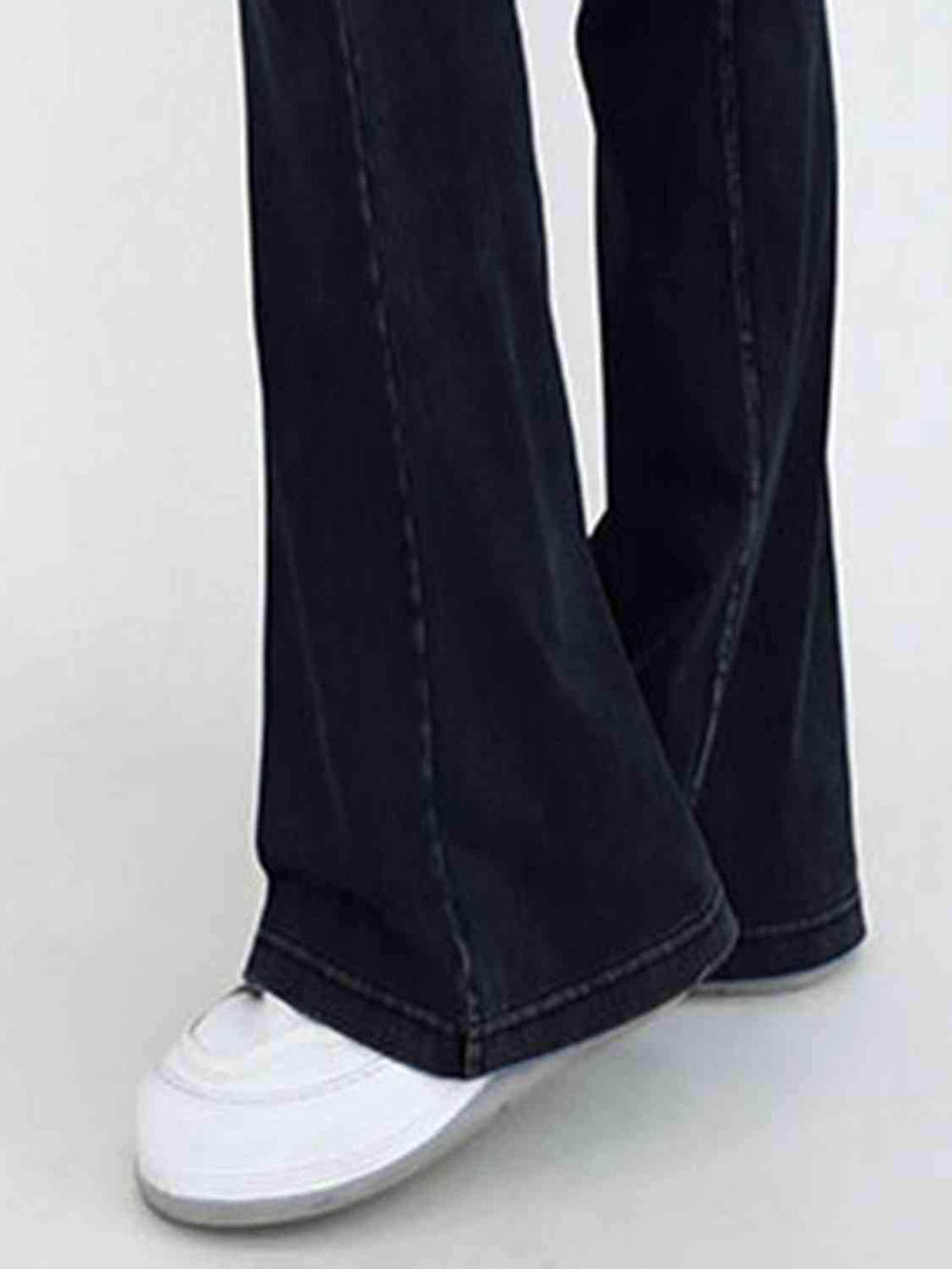 Wide Waistband Bootcut Jeans with Pockets - Trendsi - Flyclothing LLC