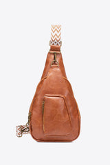 All The Feels PU Leather Sling Bag - Trendsi