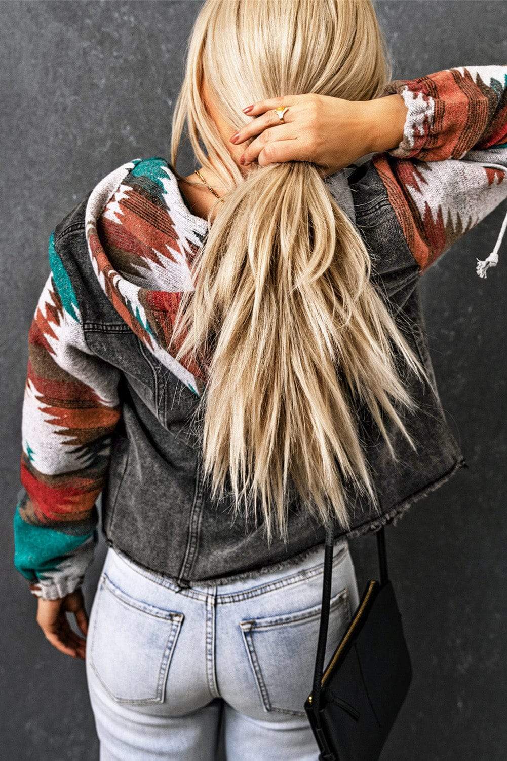 Drawstring Hooded Pocketed Denim Jacket - Trendsi - Flyclothing LLC