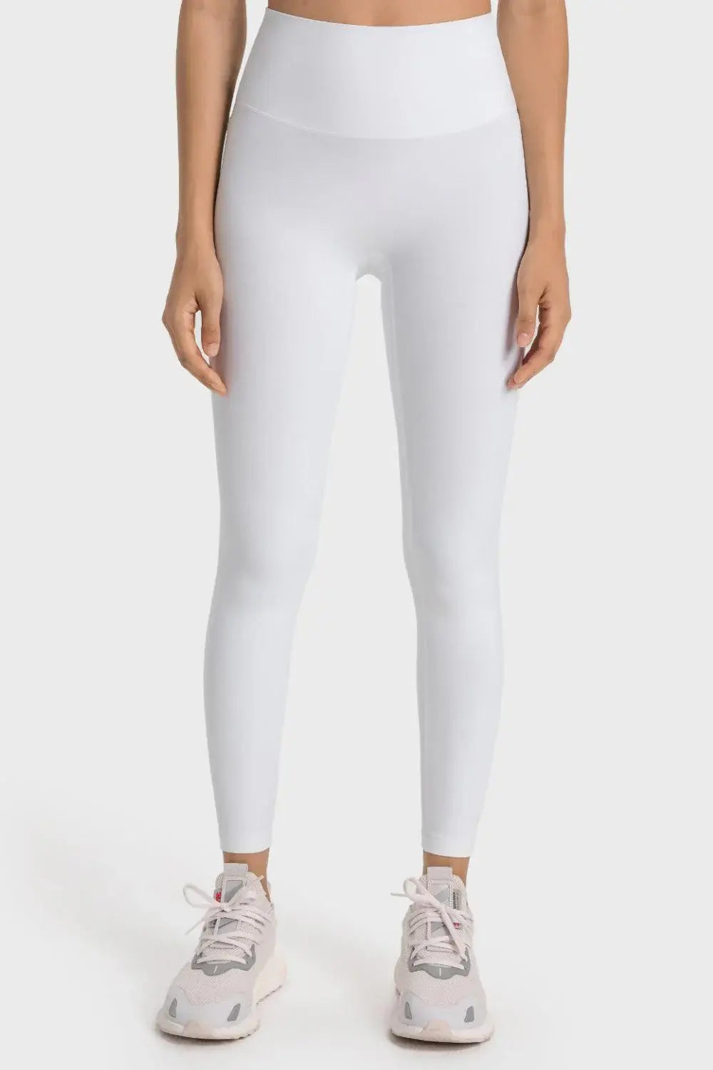 High-Rise Wide Waistband Yoga Leggings - Trendsi - Flyclothing LLC