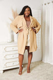 Culture Code Full Size Tied Trench Coat with Pockets - Trendsi - Flyclothing LLC