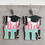 School Theme Wooden Dangle Earrings - Trendsi