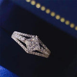 1 Carat Moissanite 925 Sterling Silver Ring - Trendsi