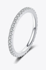 Curious Time 925 Sterling Silver Moissanite Ring - Trendsi - Flyclothing LLC