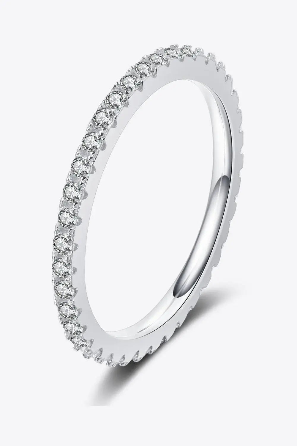 Curious Time 925 Sterling Silver Moissanite Ring - Trendsi - Flyclothing LLC