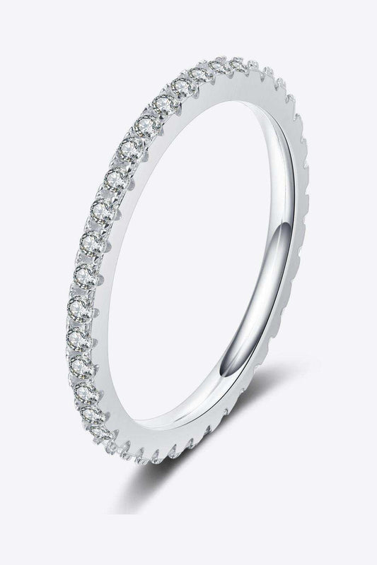 Curious Time 925 Sterling Silver Moissanite Ring - Trendsi - Flyclothing LLC