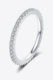 Curious Time 925 Sterling Silver Moissanite Ring - Trendsi