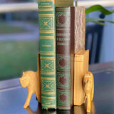 Carved Wood Lion Book Ends, Set of 2 - Jedando - Flyclothing LLC