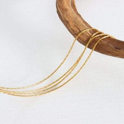 18K Gold-Plated Multi-Layer Clavicle Chain Necklace - Trendsi - Flyclothing LLC