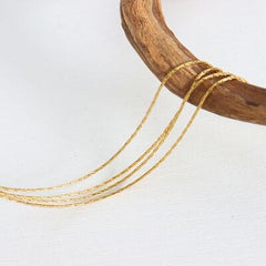 18K Gold-Plated Multi-Layer Clavicle Chain Necklace - Trendsi