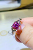 1 Carat Moissanite Crisscross 925 Sterling Silver Ring - Trendsi