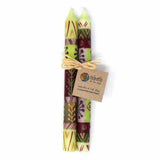 Hand Painted Candles in Kileo Design (pair of tapers) - Nobunto - Nobunto - Flyclothing LLC