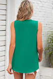 Texture V-Neck Sleeveless Top - Trendsi - Flyclothing LLC