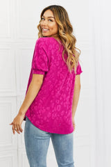 BOMBOM Carnival Vibes Animal Textured Top - Trendsi - Flyclothing LLC