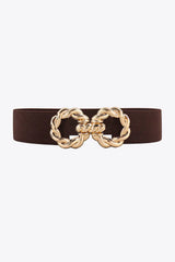 Zinc Alloy Buckle Elastic Belt - Trendsi - Flyclothing LLC