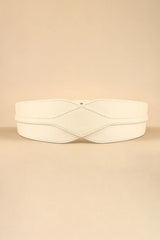 Elastic Wide PU Belt - Trendsi - Flyclothing LLC