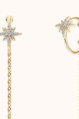 Moissanite 925 Sterling Silver Threader Earrings - Trendsi - Flyclothing LLC
