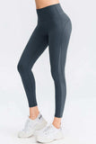 Wide Waistband Slim Fit Long Sports Pants - Trendsi - Flyclothing LLC