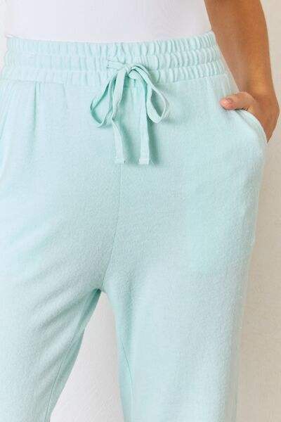 RISEN Full Size Drawstring Ultra Soft Knit Jogger - Trendsi - Flyclothing LLC