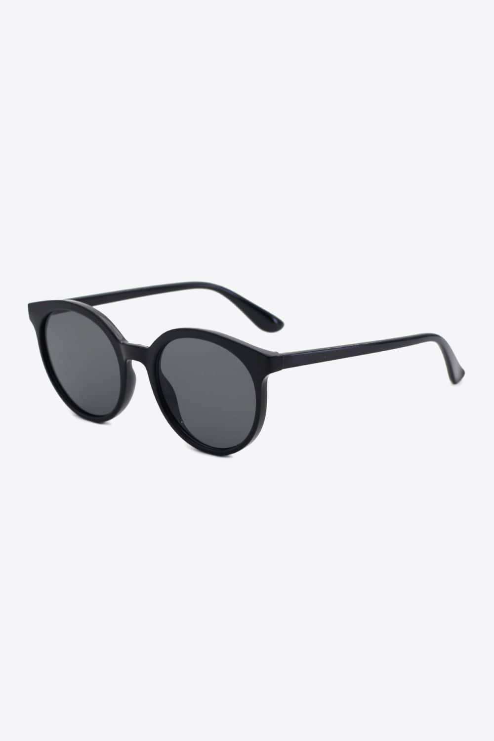 Round Full Rim Polycarbonate Frame Sunglasses - Trendsi - Flyclothing LLC