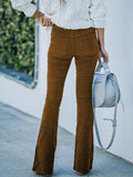 High Waist Bootcut Pants - Trendsi - Flyclothing LLC