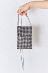 Forever Link Rhinestone Mini Crossbody Bag - Trendsi