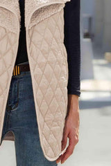 Open Front Collared Vest - Trendsi - Flyclothing LLC