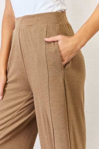 RISEN Ultra Soft Wide Leg Pants - Trendsi - Flyclothing LLC
