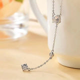 1.5 Carat Moissanite 925 Sterling Silver Necklace - Trendsi