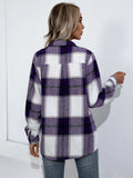 Plaid Button Up Flannel Shirt - Trendsi - Flyclothing LLC