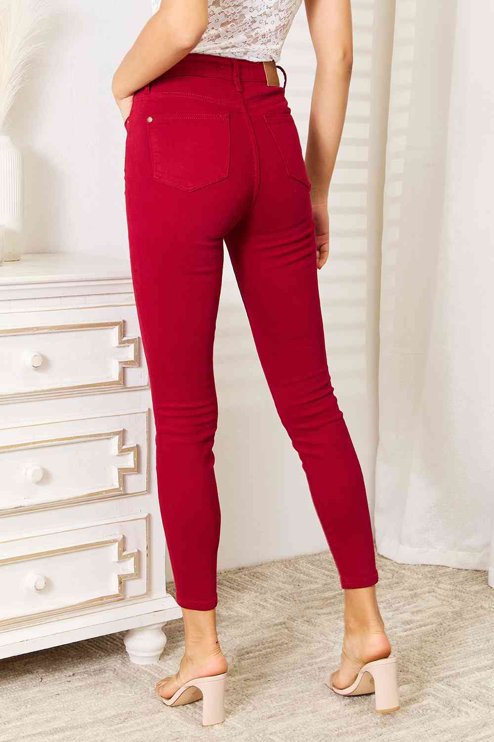 Judy Blue Full Size High Waist Tummy Control Skinny Jeans - Trendsi - Flyclothing LLC