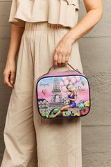 Nicole Lee USA Printed Handbag with Three Pouches - Trendsi - Flyclothing LLC