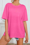 SUN SHINE ON MY MIND Round Neck T-Shirt - Trendsi - Flyclothing LLC