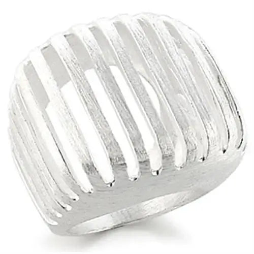 Alamode Silver Brass Ring with No Stone - Alamode - Flyclothing LLC