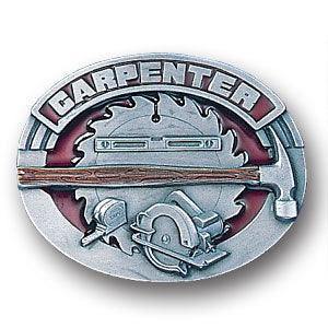 Carpenter Enameled Belt Buckle - Siskiyou Buckle