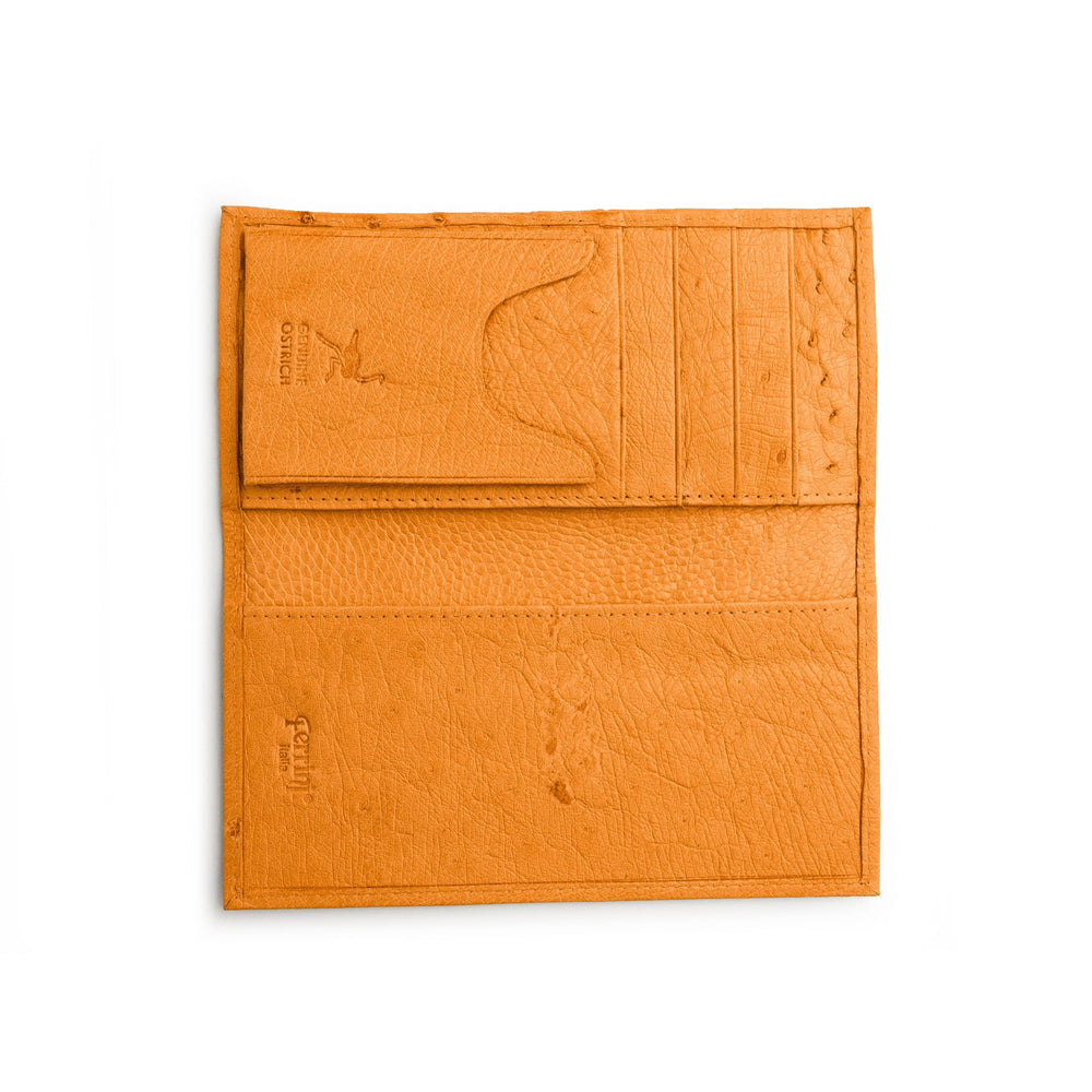 Ferrini USA Smooth Ostrich Checkbook Wallets - Ferrini USA