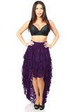 Daisy Corsets Plum High Low Lace Skirt - Daisy Corsets