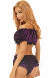 Daisy Corsets Purple Velvet Ruffle Panty - Daisy Corsets