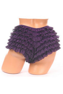 Daisy Corsets Purple Glitter Ruffle Panty
