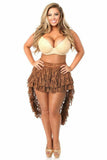 Daisy Corsets Brown Lace High Low Skirt - Daisy Corsets