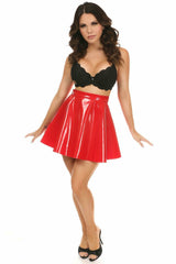 Daisy Corsets Red Patent Skirt