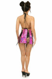 Daisy Corsets Fuchsia Holo Lace-Up Skirt - Daisy Corsets