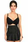Daisy Corsets Pinstripe Lace-Up Mini Skirt - Daisy Corsets