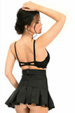 Daisy Corsets Pinstripe Lace-Up Mini Skirt - Daisy Corsets