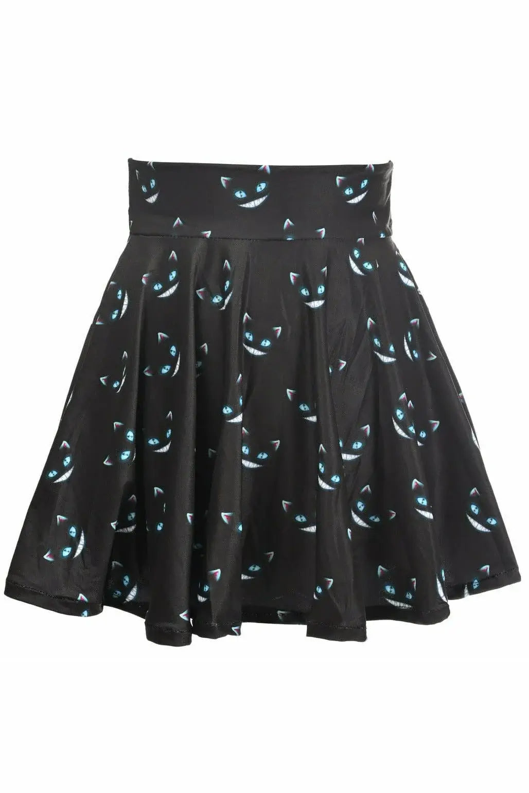 Daisy Corsets Scary Cats Print Stretch Lycra Skirt - Daisy Corsets - Flyclothing LLC